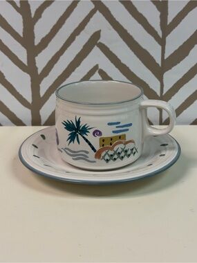Vintage Studio Nova Island Breeze Cup & Saucer Set